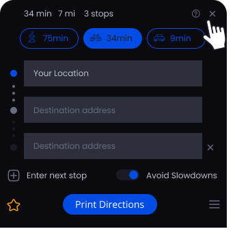 How to close the AmazingMapFreeOnline widget